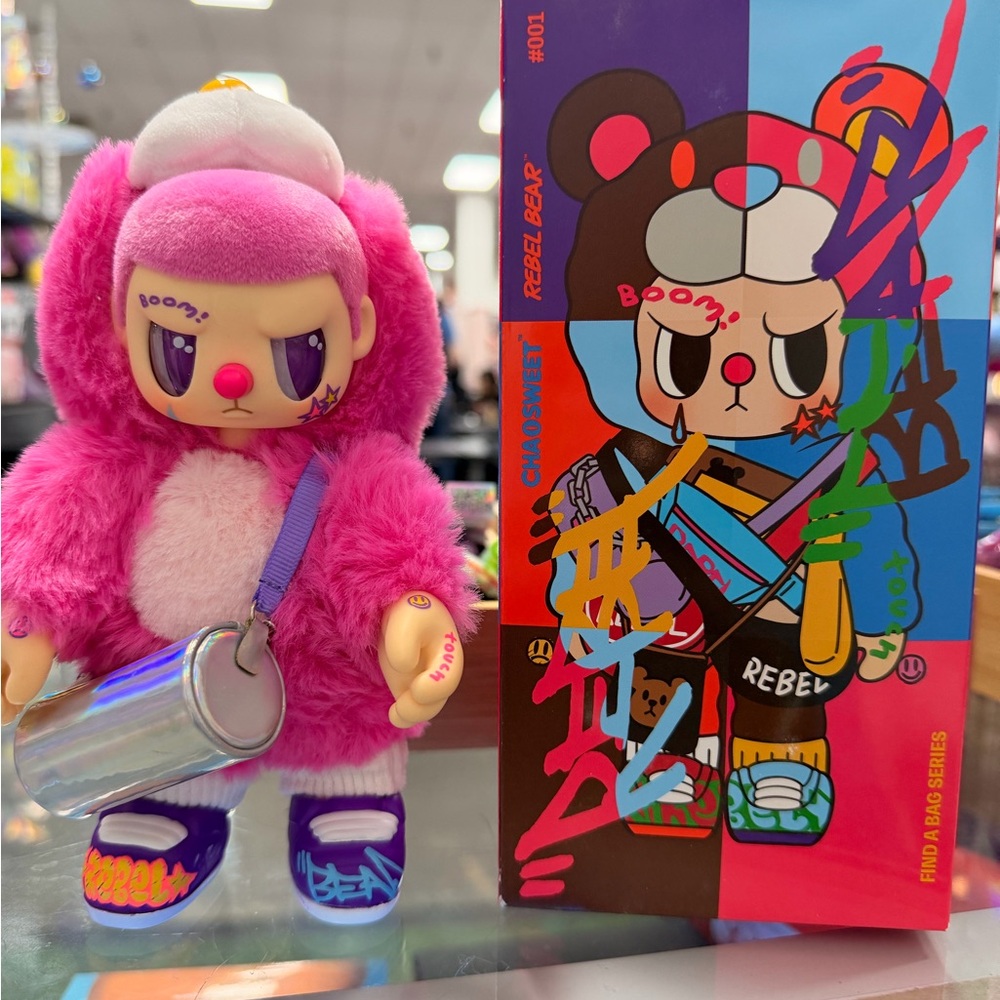 Rebel Bear blind box Plush action figure